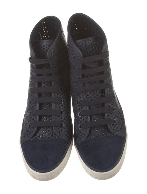 Tory Burch Leather Lasercut Accents Sneakers