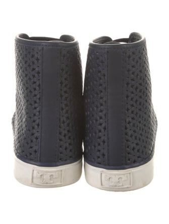 Tory Burch Leather Lasercut Accents Sneakers