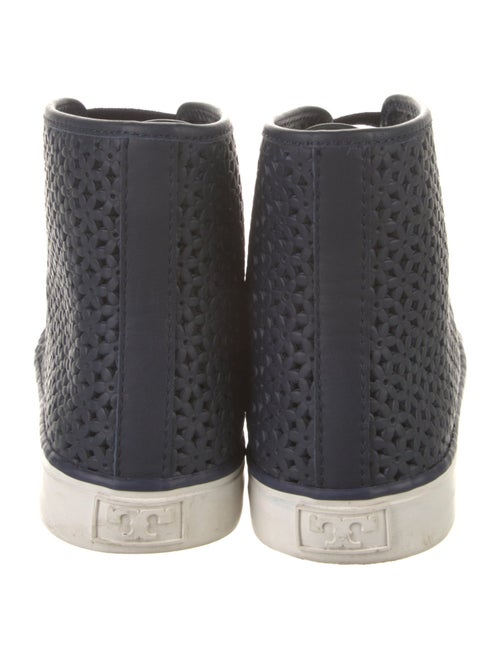 Tory Burch Leather Lasercut Accents Sneakers