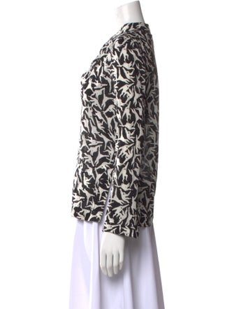 Tory Burch Printed V-Neck Blouse