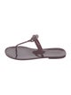 Tory Burch Rubber T-Strap Sandals