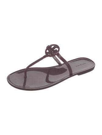 Tory Burch Rubber T-Strap Sandals