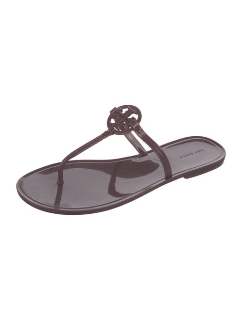 Tory Burch Rubber T-Strap Sandals