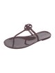 Tory Burch Rubber T-Strap Sandals