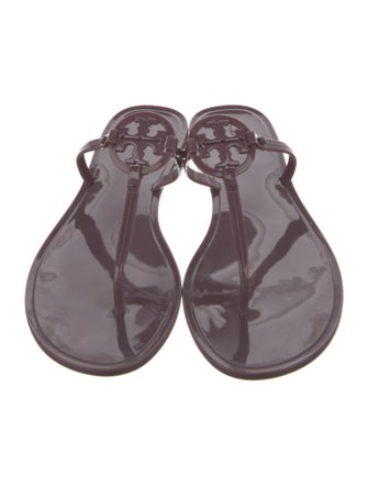 Tory Burch Rubber T-Strap Sandals