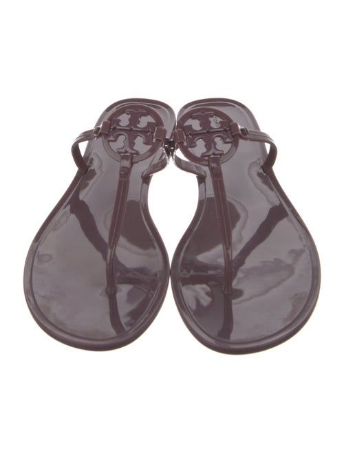 Tory Burch Rubber T-Strap Sandals