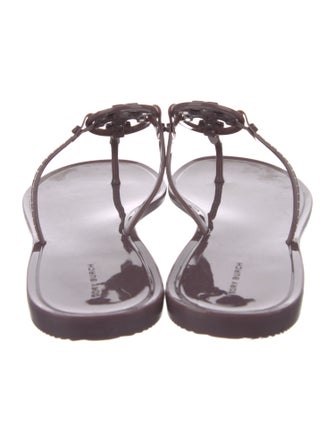 Tory Burch Rubber T-Strap Sandals