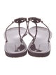 Tory Burch Rubber T-Strap Sandals