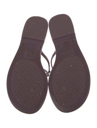 Tory Burch Rubber T-Strap Sandals