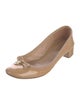 Tory Burch Patent Leather Bow Accents Ballet Flats