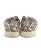 Tory Burch Embossed Leather Animal Print Espadrilles