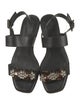 Tory Burch Leather Crystal Embellishments Slingback Flats