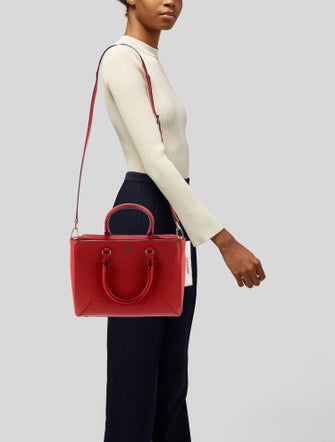 Tory Burch Saffiano Leather Top Handle Bag