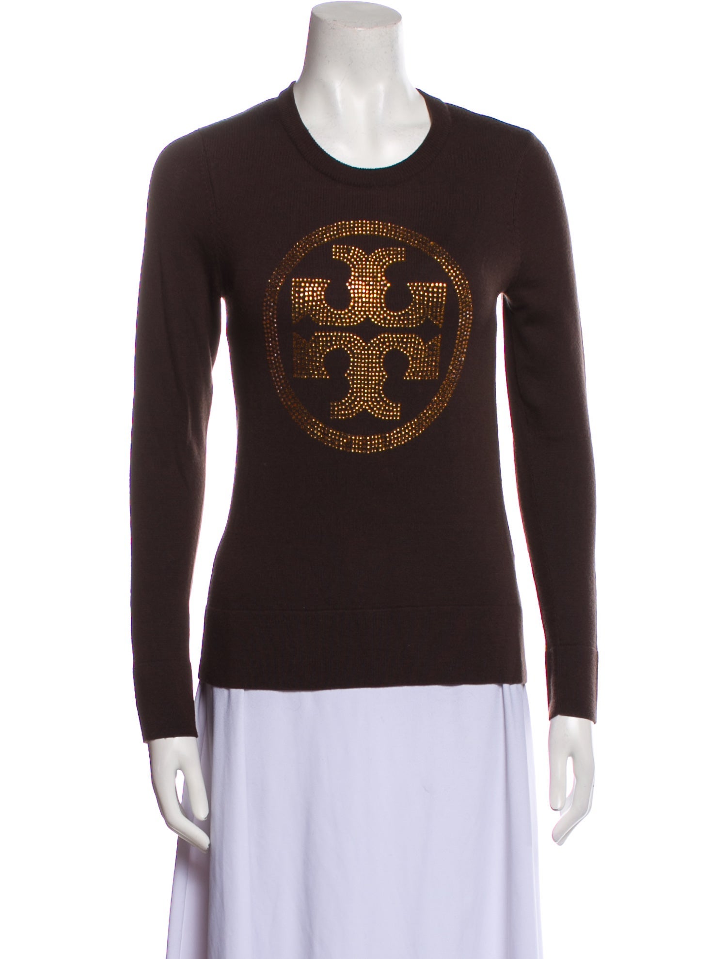 Tory Burch Wool Graphic Print Sweater