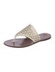 Tory Burch Leather Cutout Accent Slides