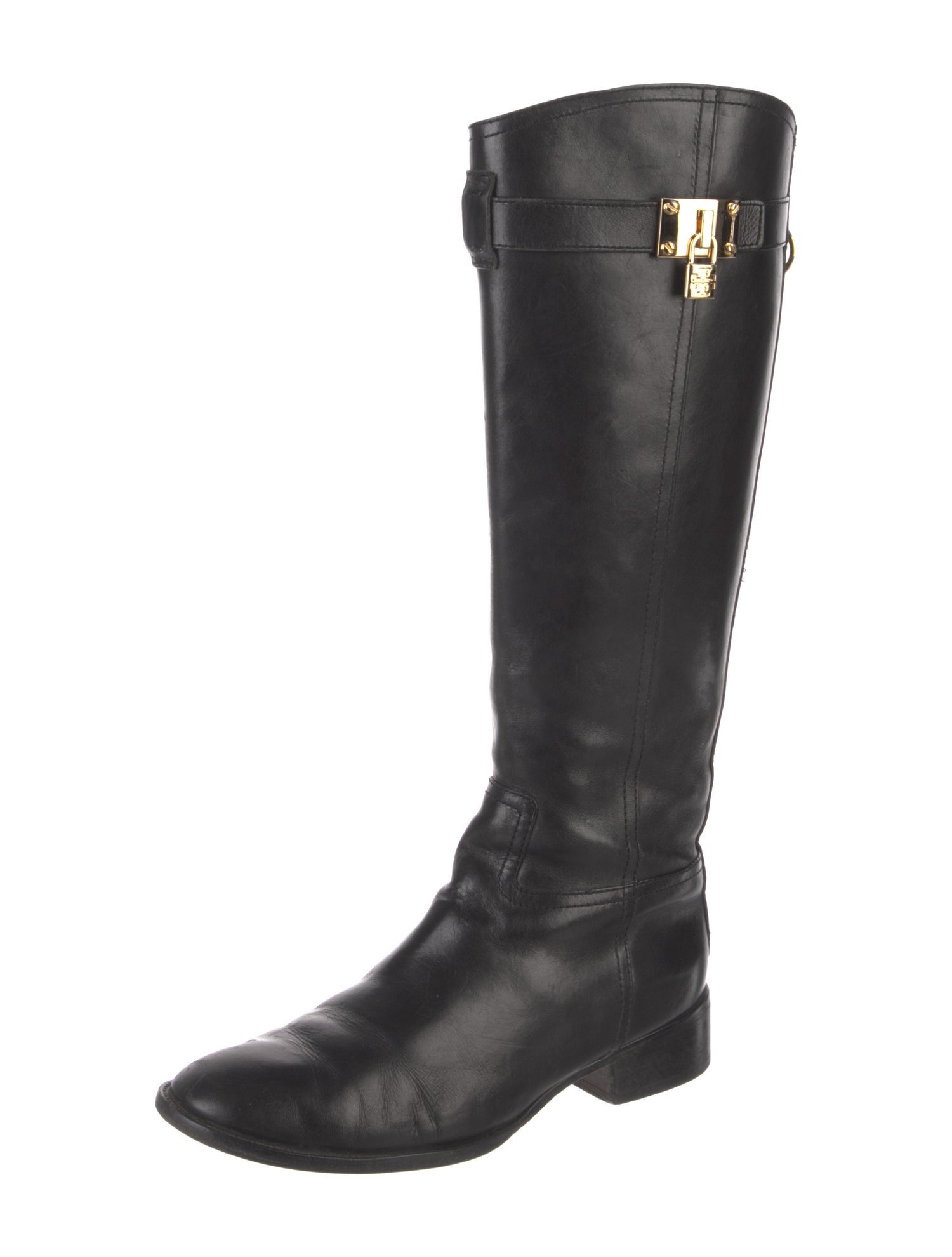 Tory Burch Leather Riding Boots