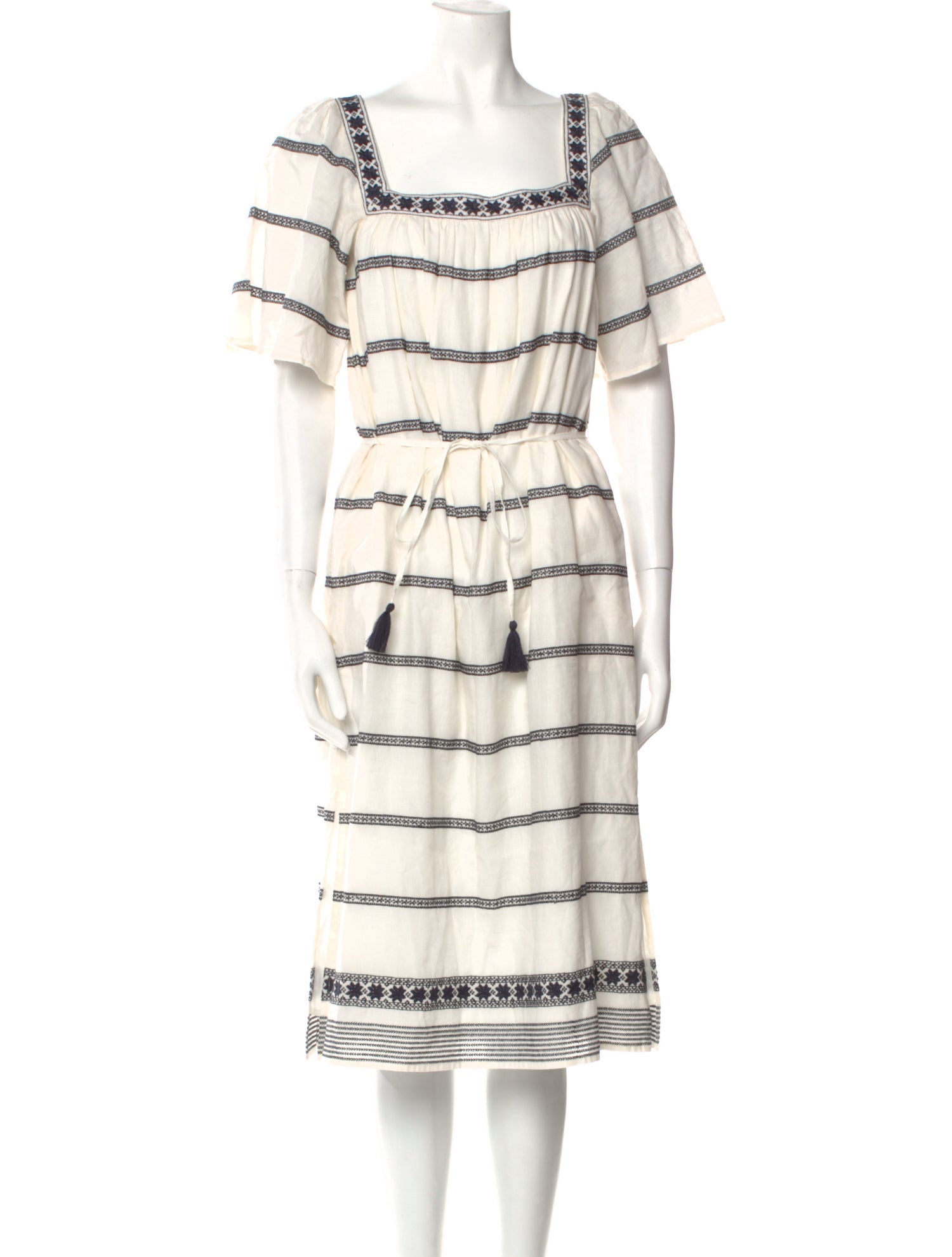 sachin and babi light blue dress Poplin Wrap Dress by Tory Burch main image 0