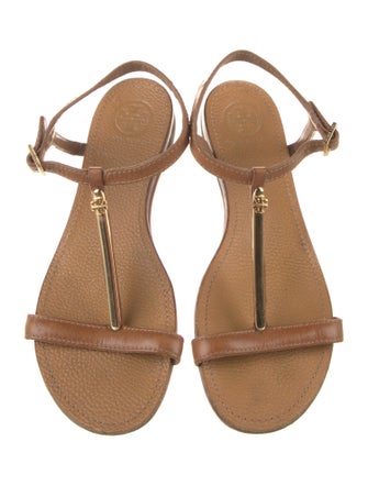 Tory Burch Leather T-Strap Sandals