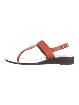 Tory Burch Leather T-Strap Sandals