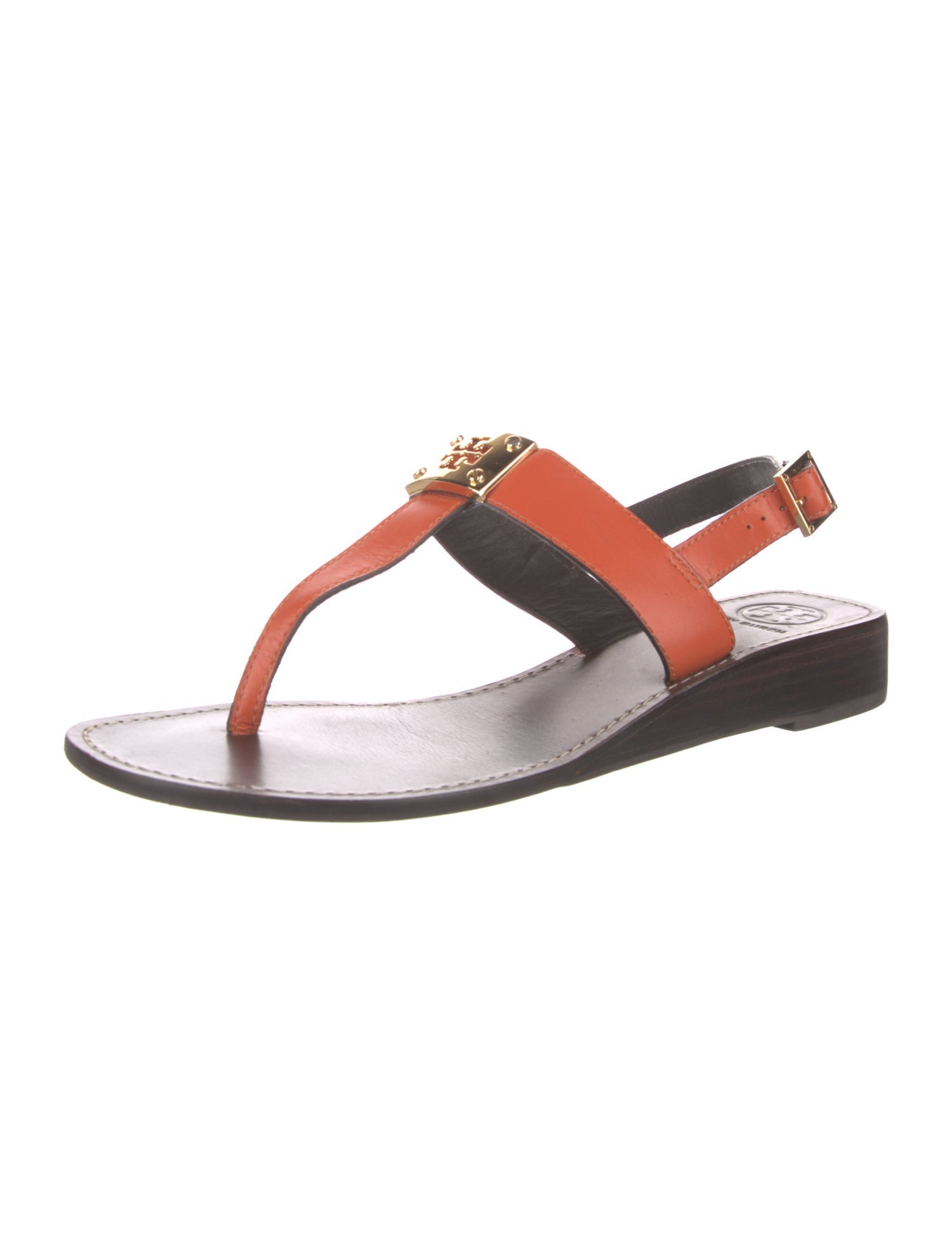 Tory Burch Leather T-Strap Sandals