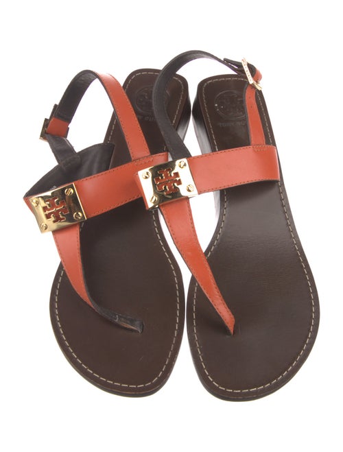 Tory Burch Leather T-Strap Sandals