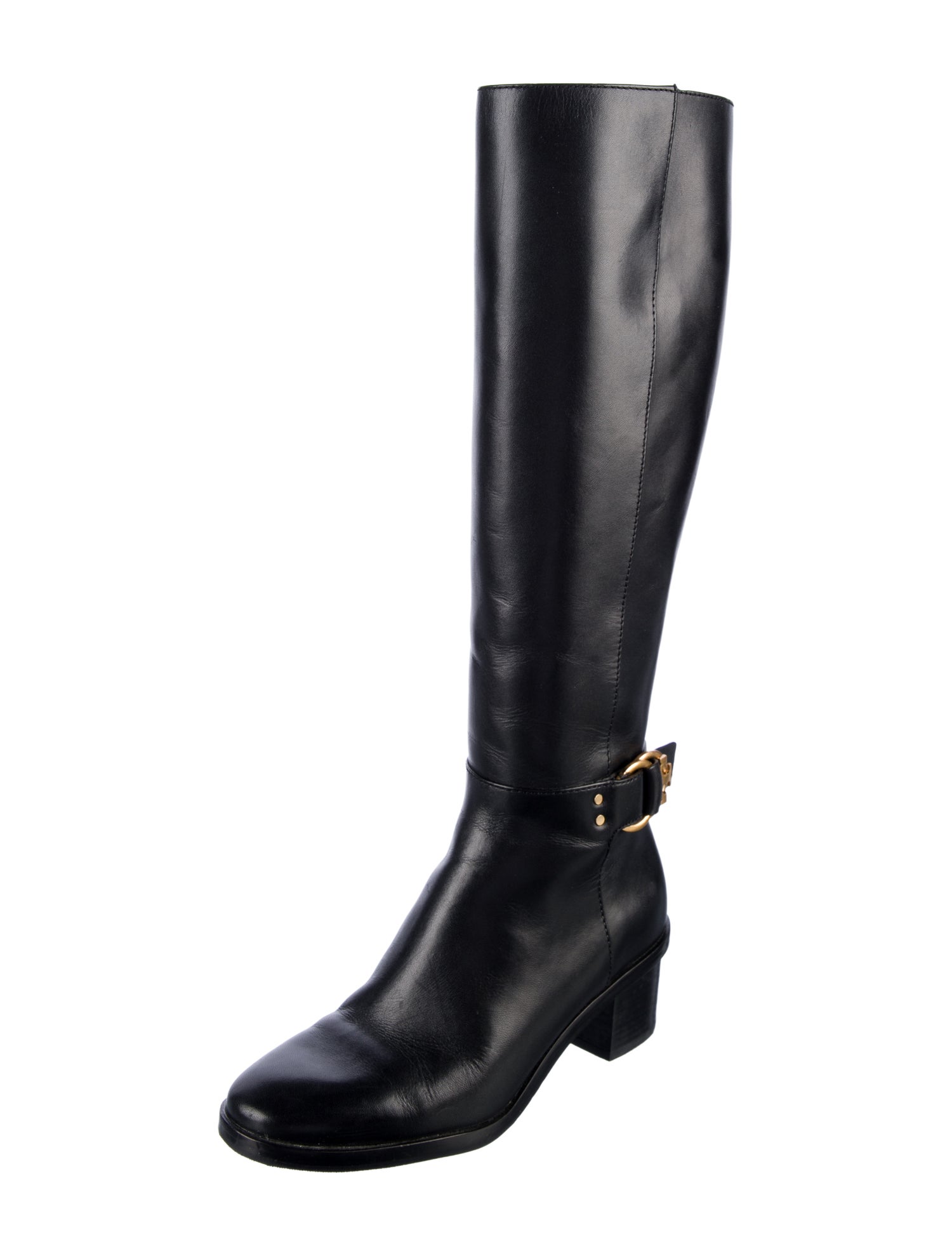 Tory Burch Leather Riding Boots