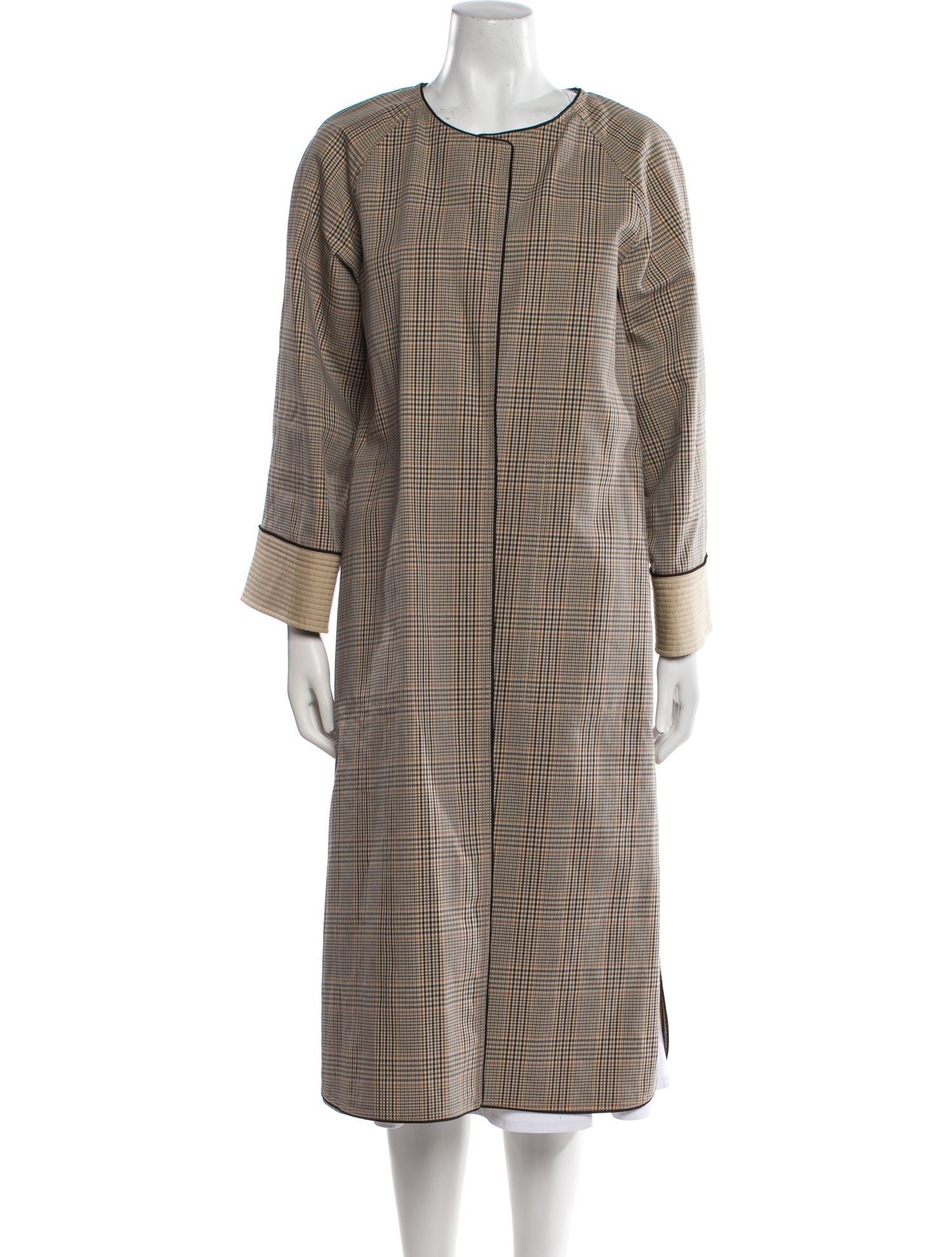 Tory Burch Plaid Print Coat