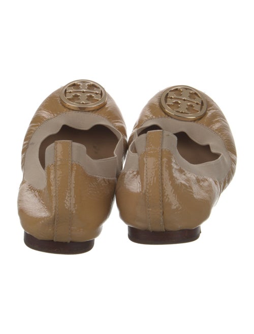Tory Burch Patent Leather Studded Accents Ballet Flats