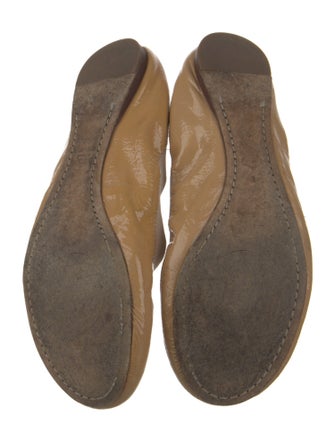 Tory Burch Patent Leather Studded Accents Ballet Flats