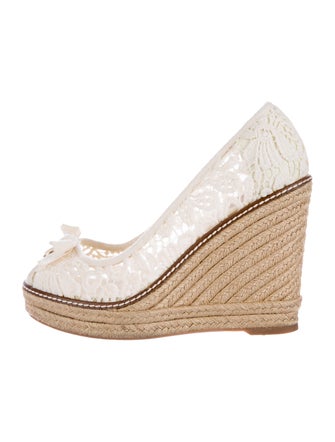 Tory Burch Jackie Peep Toe Wedges