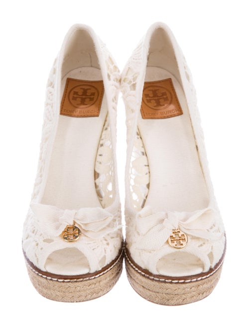 Tory Burch Jackie Peep Toe Wedges