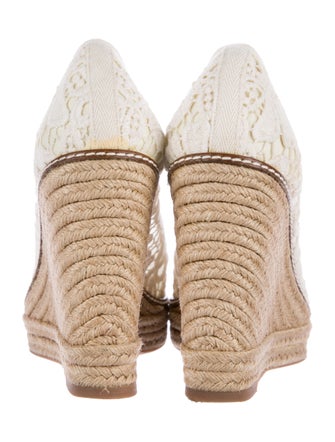 Tory Burch Jackie Peep Toe Wedges