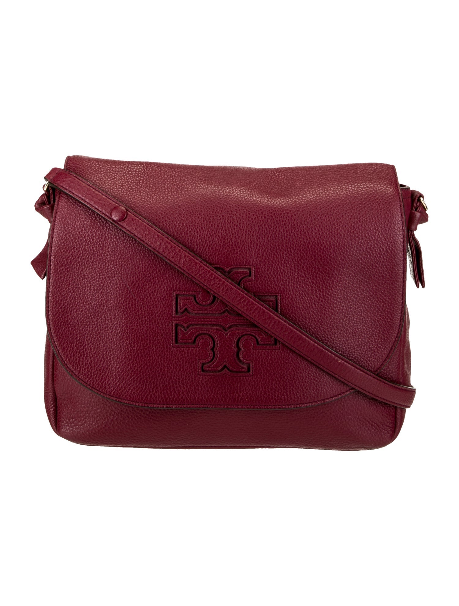 Tory Burch Gold Leather Shoulder Bag