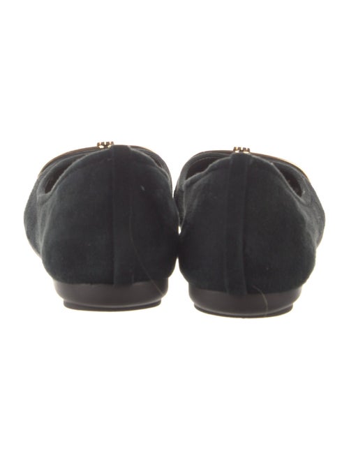 Tory Burch Suede Animal Print Flats