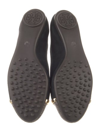 Tory Burch Suede Animal Print Flats