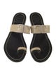 Tory Burch Signature Logo Patent Leather Slides