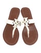 Tory Burch Signature Logo Leather Slides