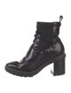 Tory Burch Leather Studded Accents Combat Boots