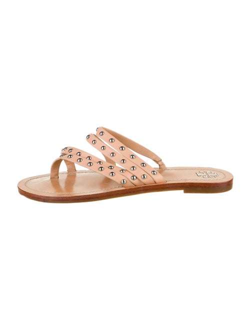 Tory Burch Leather Studded Accents Slides