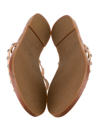 Tory Burch Leather Studded Accents Slides