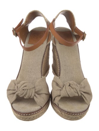 Tory Burch Canvas Braided Accents Espadrilles