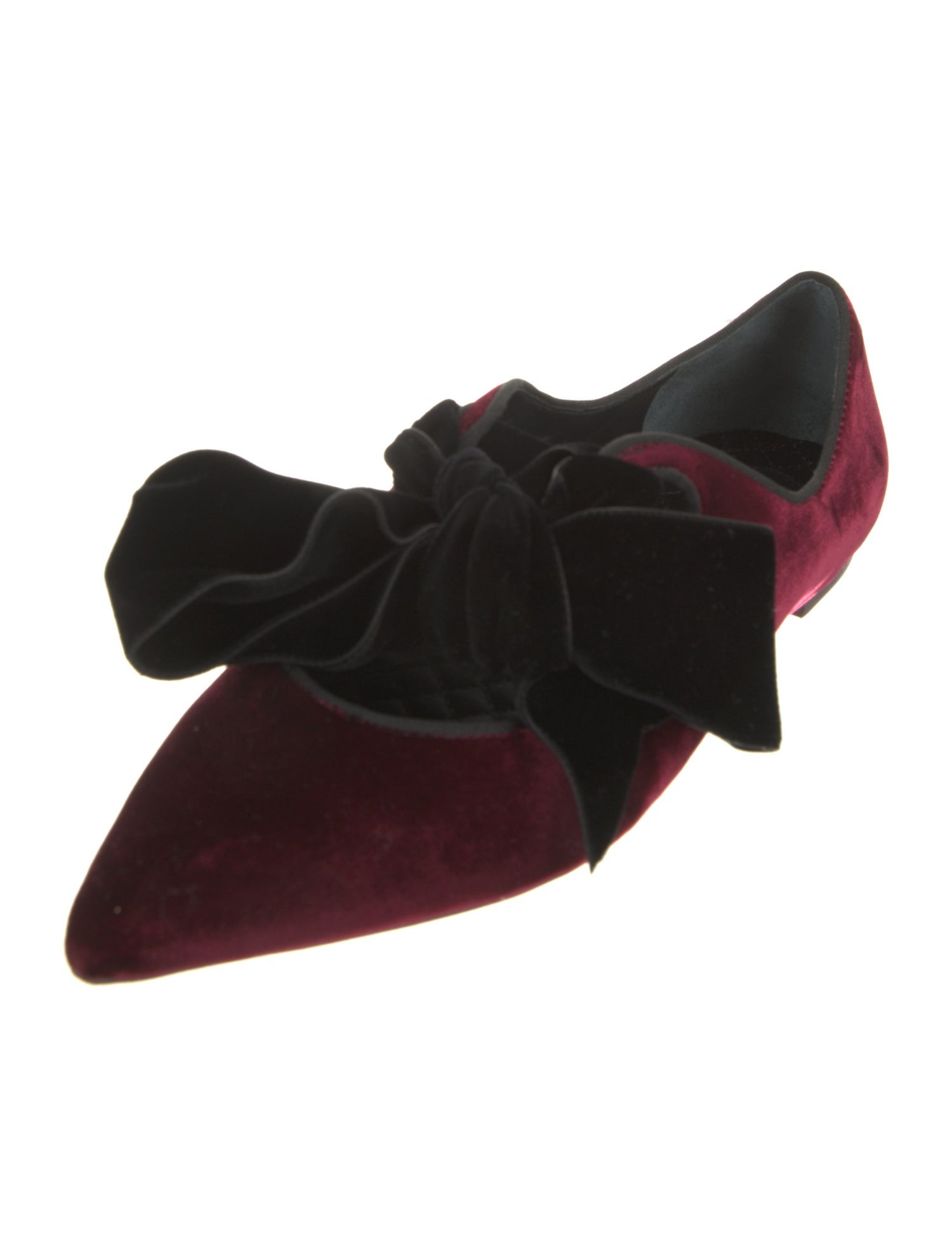 Tory Burch Velvet Bow Accents Oxfords