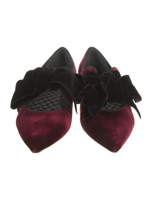 Tory Burch Velvet Bow Accents Oxfords