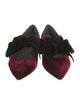 Tory Burch Velvet Bow Accents Oxfords