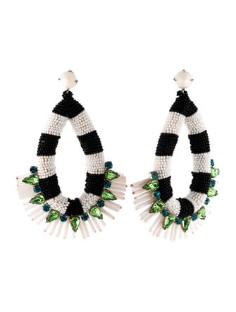 Tory Burch Beaded Statement Drop Earrings