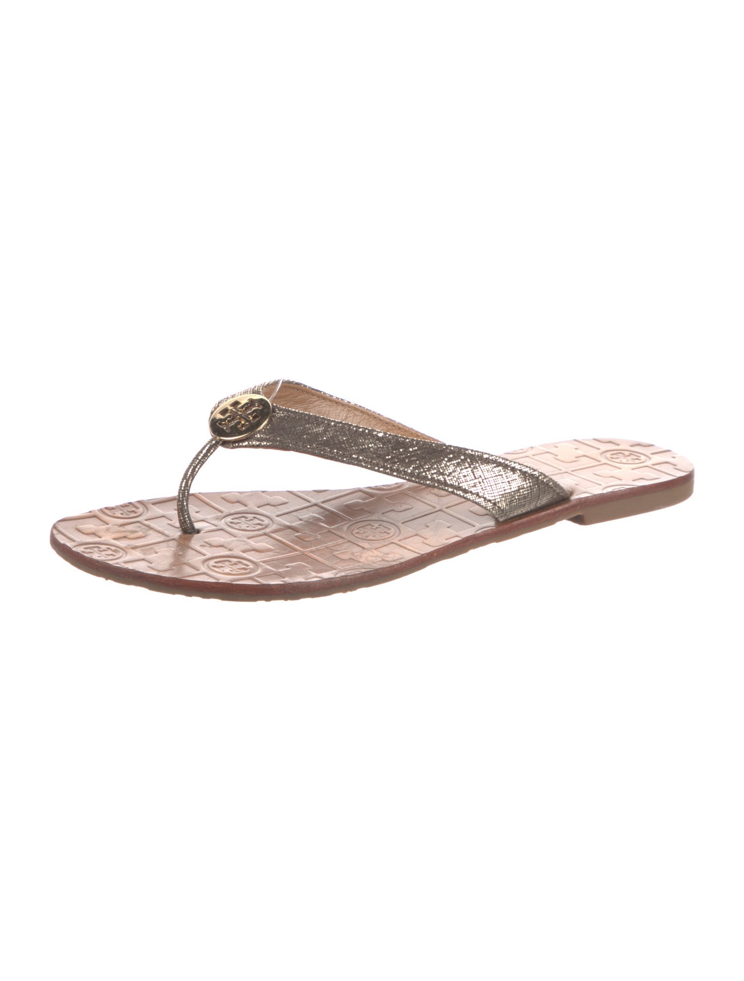 Tory Burch Leather Flip Flops