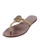 Tory Burch Signature Logo Leather Slides