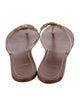 Tory Burch Signature Logo Leather Slides