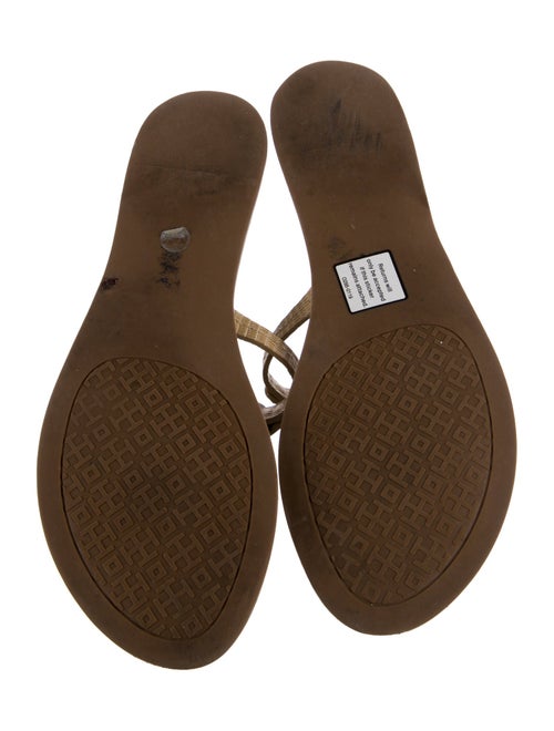 Tory Burch Signature Logo Leather Slides