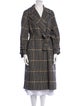 Tory Burch Wool Houndstooth Print Coat